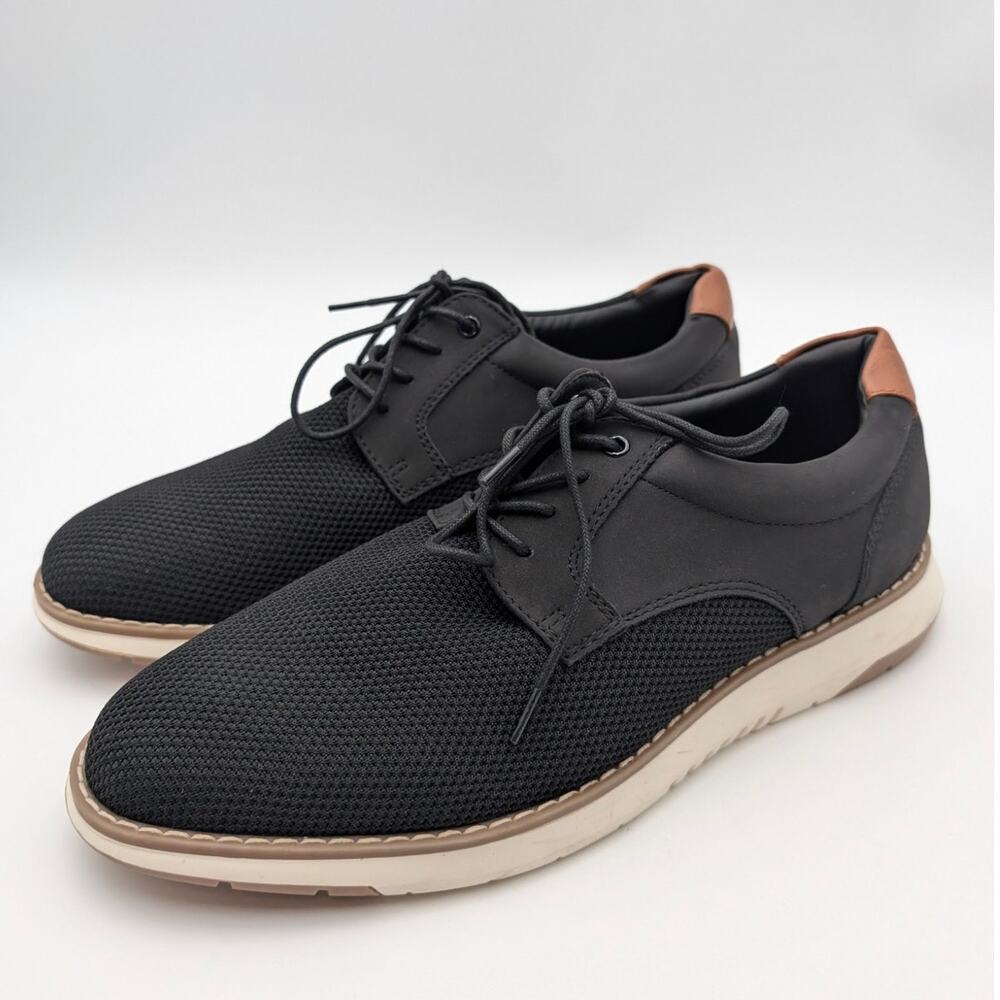 Nordstrom Rack Ryder Hybrid Knit Derby Shoes Lace-Up Men's Black Size US11M EU44